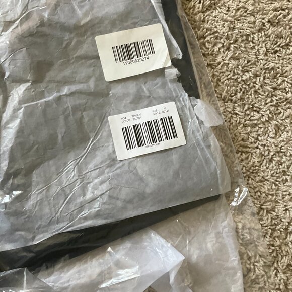 j.crew kate straight-leg pant in faux leather. size: 12. color: black - Picture 2 of 10